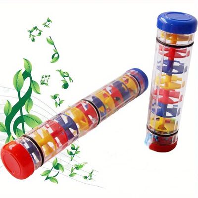 1Pc Rainmaker Musical Toy, Rain Stick Bell Hand Shaking Toy