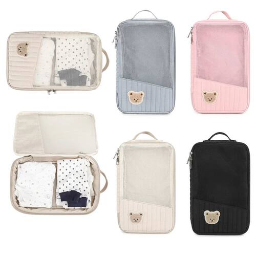 Cute Diaper Bag for Stroller Hanging Bag Separate Storage fo