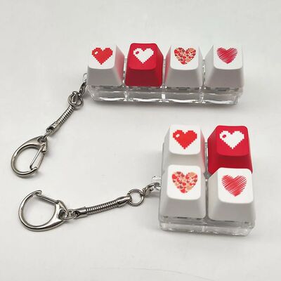 1pc Keychain For Girls Decompression Toy Finger Keyboard Toy