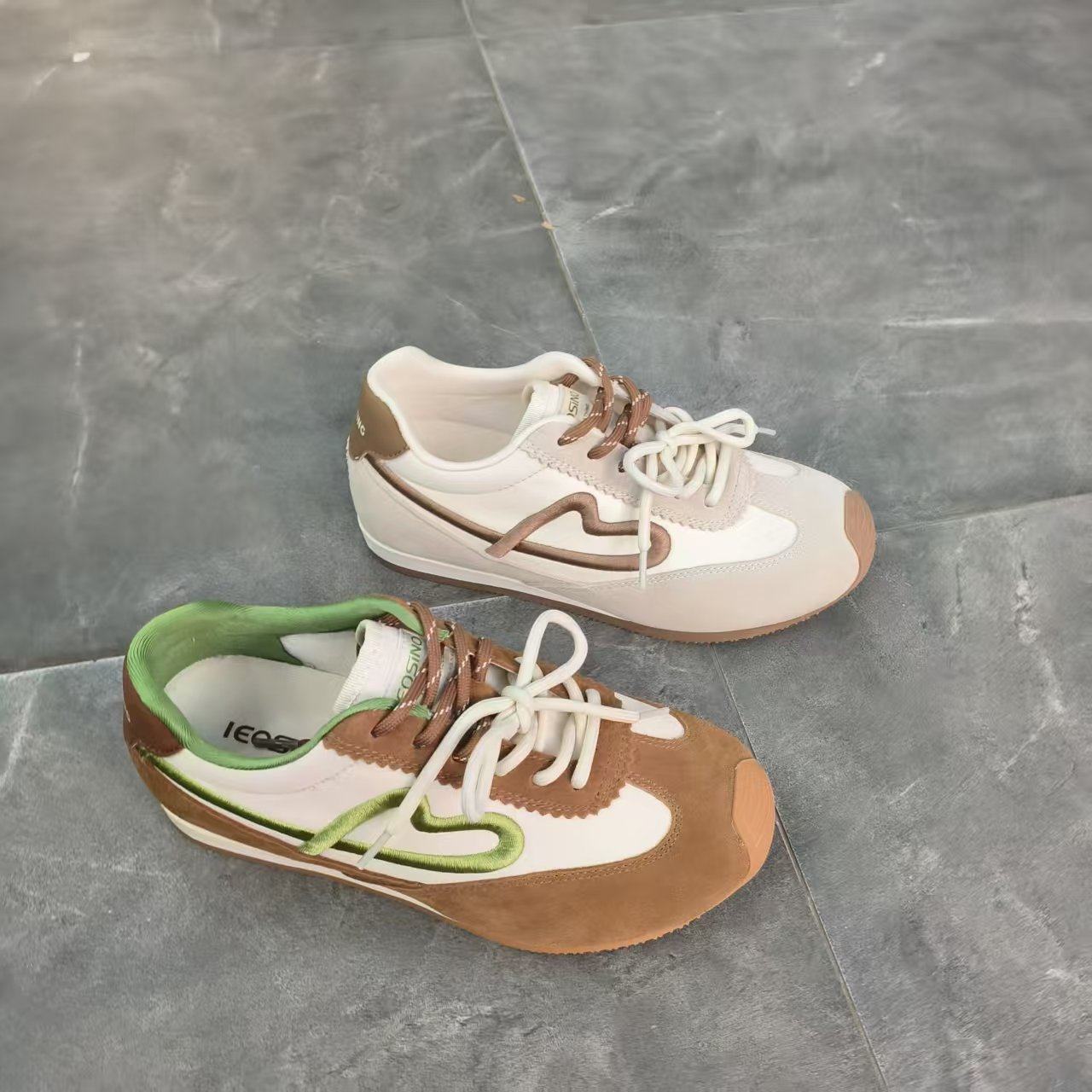 442642331佰诗奴早春新款2026平底防滑休闲简约圆头百搭德训鞋女,女鞋,德训鞋,淘宝优惠券,粉丝福利购,淘宝优惠卷