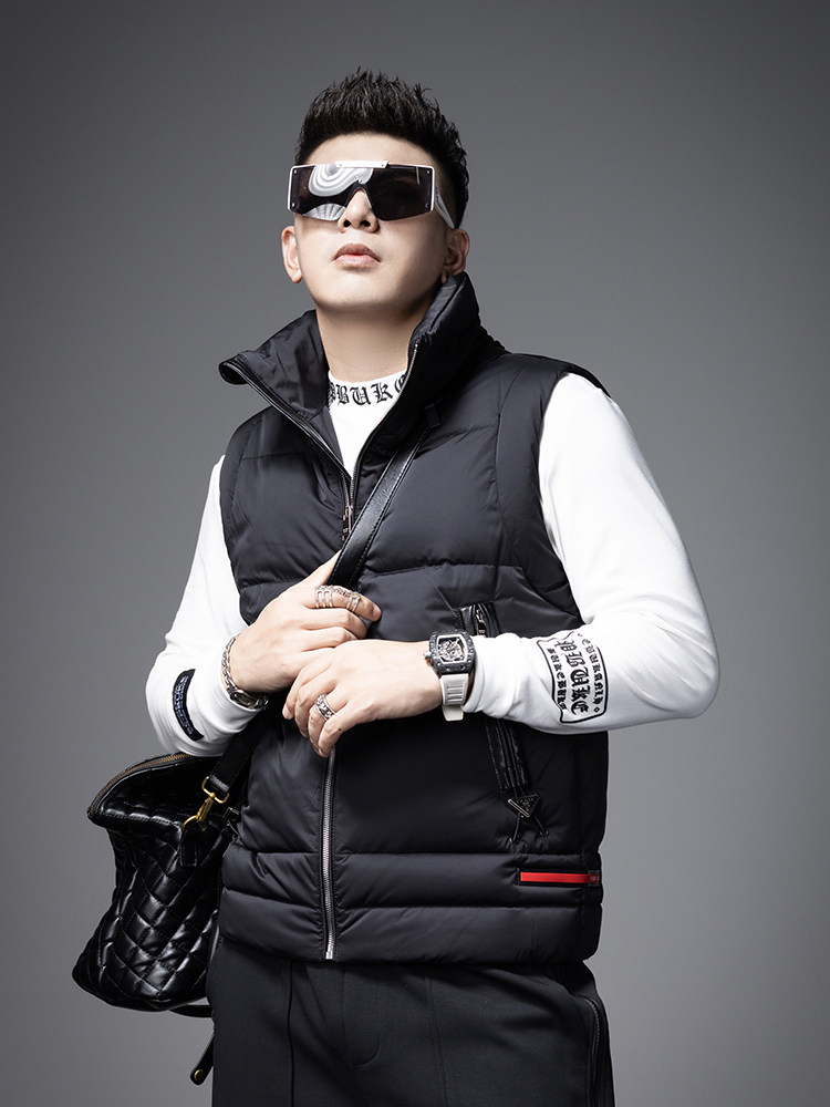 SXF SAINT SIVAN 남성용 다운 조끼 2023 신작 겨울 남성 자켓 스탠드 칼라 트렌디 브랜드 민소매 조끼 남성