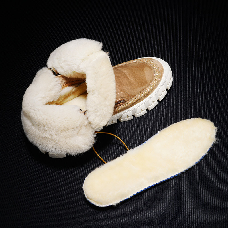 SXF ST. HEVAN WINTER SNOW BOOTS MENS THICKENED WARM FUR INTEGRATED LEATHER AND FLEECE HIGH TOP MENS SHOES
