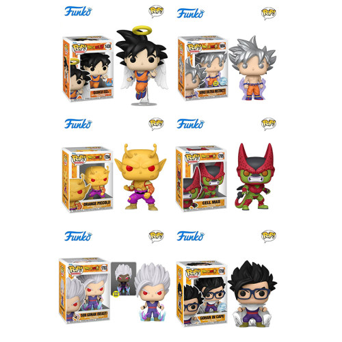 FunkoPOP七龙珠GT孙悟空天使之翼孙悟饭沙鲁超级比克手办周边摆件