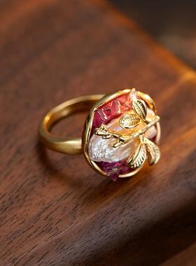 戒指开口复古宫廷轻奢女