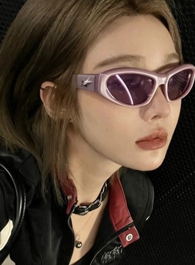 CDLM陈大刘芒 墨镜未来感ins辣妹街拍凹造型防紫外线猫眼太阳眼镜