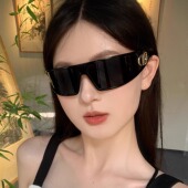 二合一太阳镜街拍潮流眼镜 发箍墨镜女款 CDLM陈大刘芒 韦雪同款