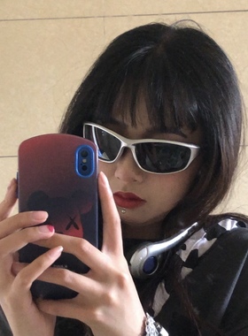 CDLM陈大刘芒 赛博未来感银色Y2K男女同款骑行墨镜ins风太阳眼镜