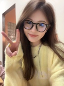 陈大刘芒 可配度数黑框眼镜小方框素颜眼镜防蓝光显脸小