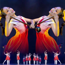 儿童合唱服演出服中小学生少先队员红领巾女童裙子朗诵红歌表演服