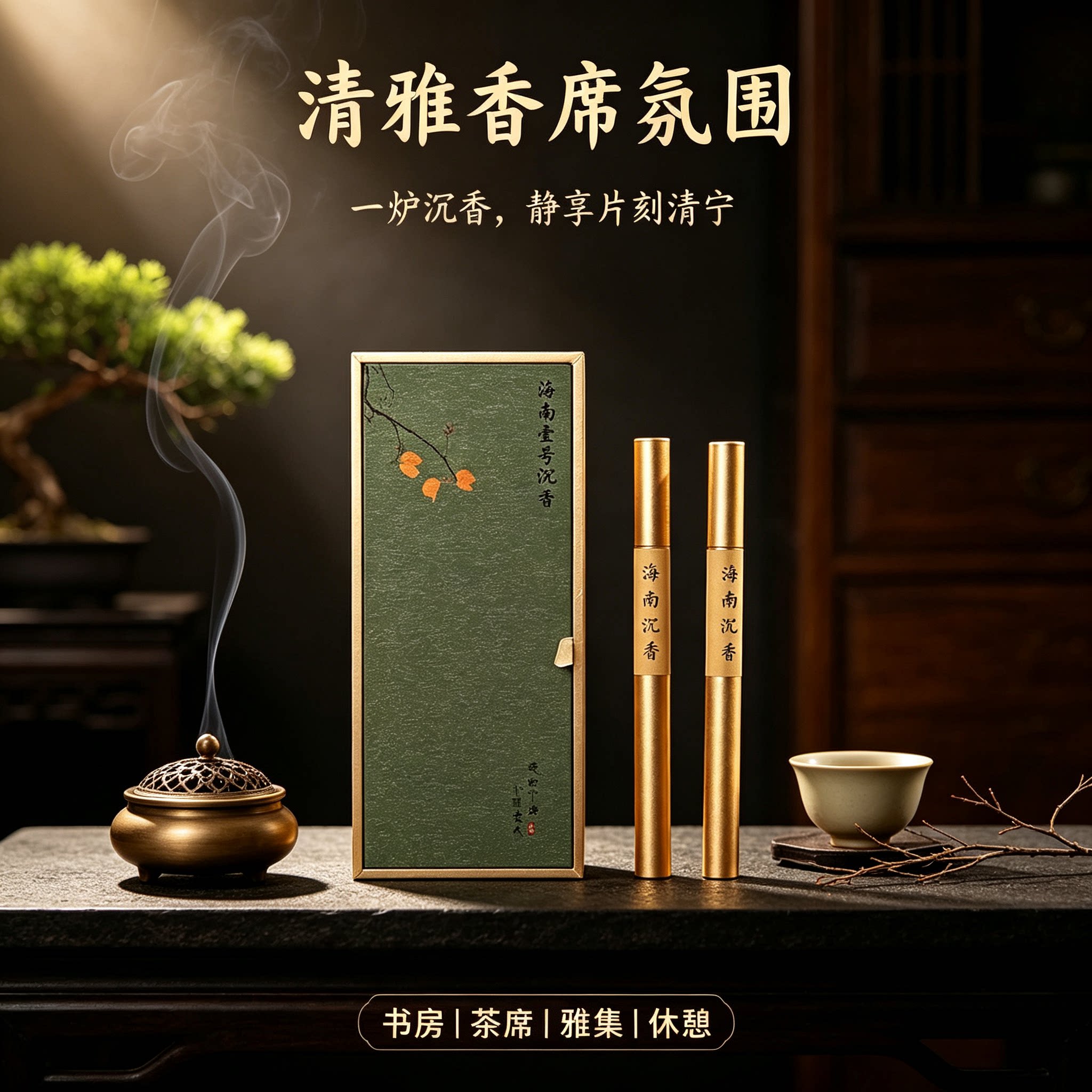 海南沉香线香安神助眠礼盒装