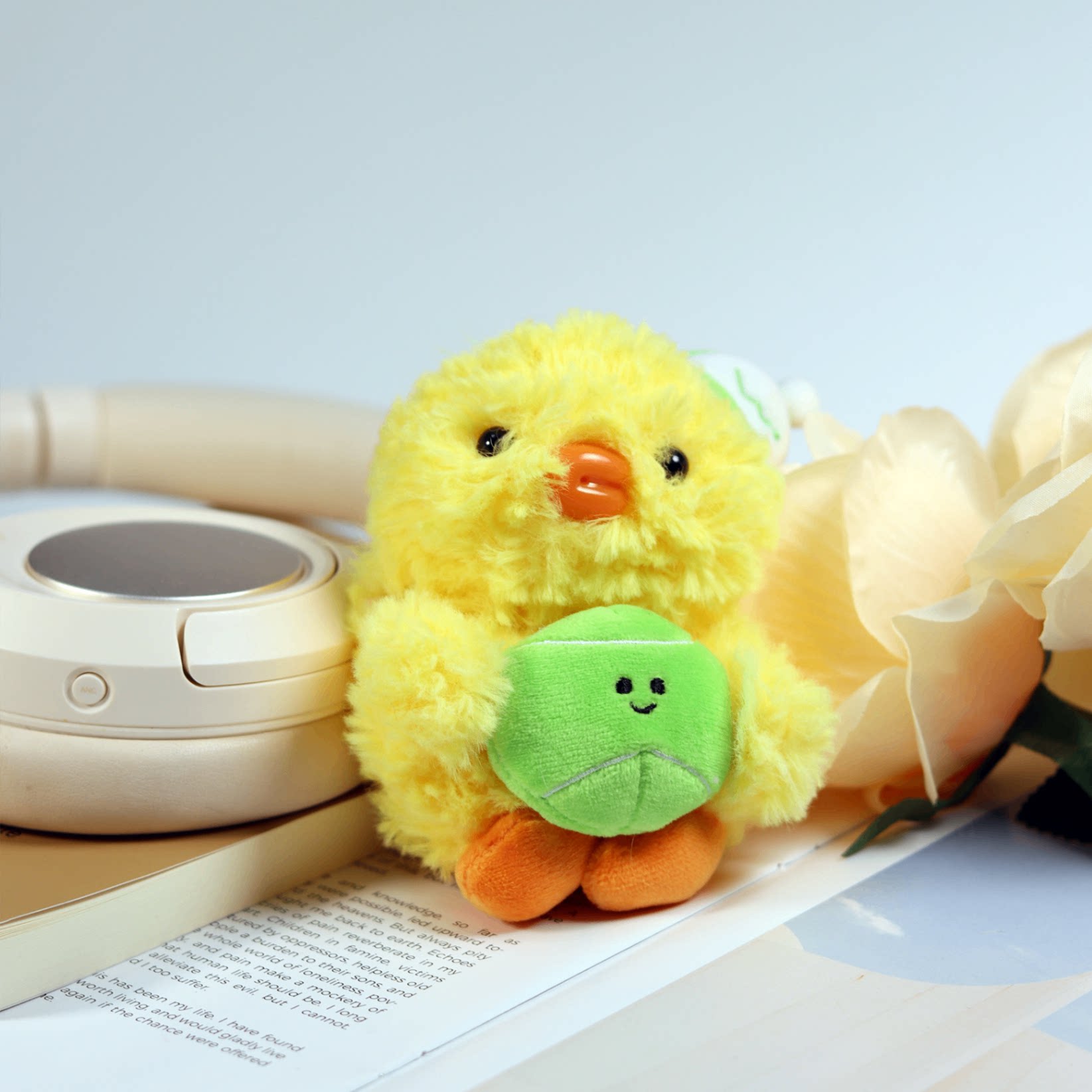 苹果耳机壳新款适用airpods4保护套airpodspro1/2保护壳airpods3蓝牙耳机盒airpod2代网球创意可爱小鸡毛绒壳