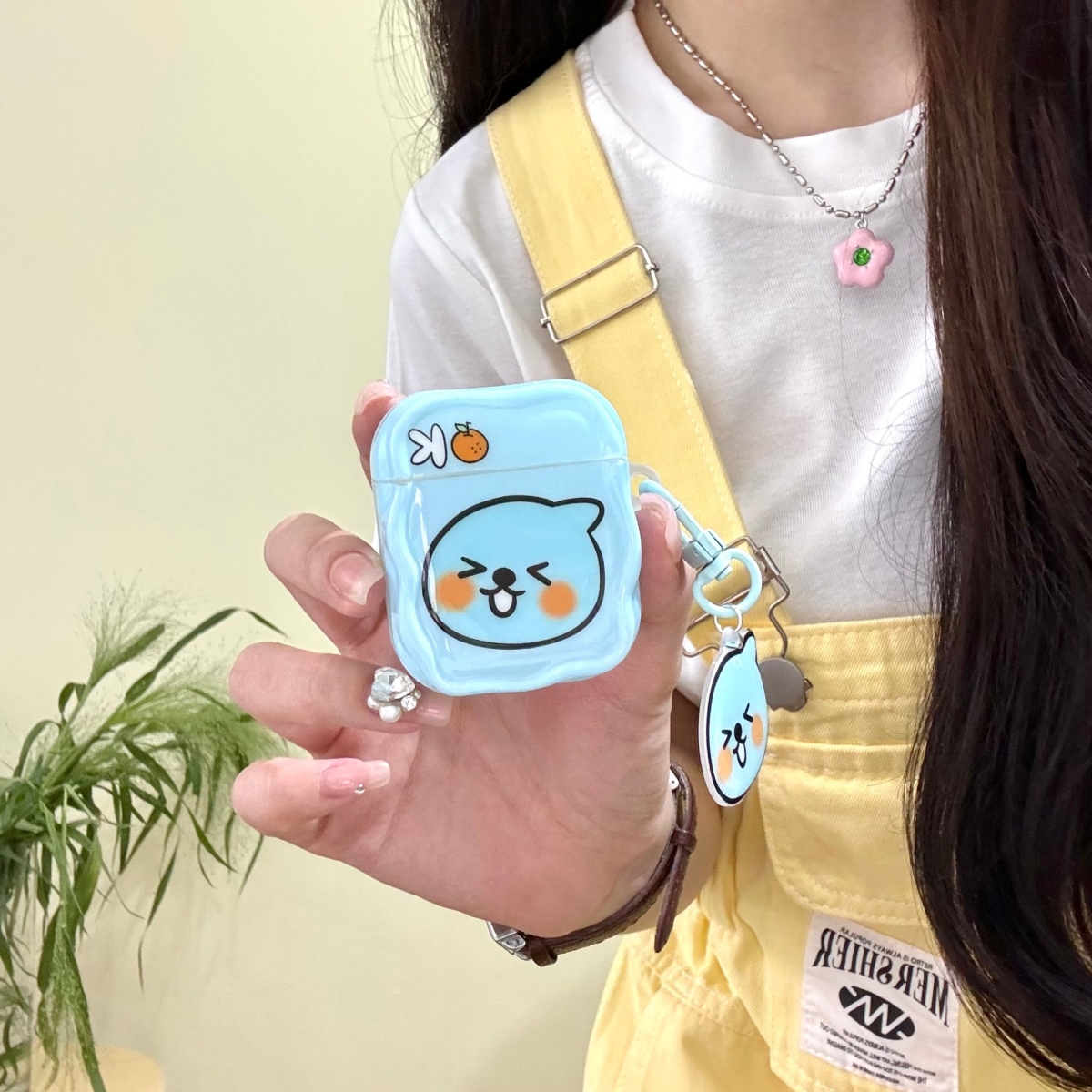 苹果耳机壳趣味可爱卡通酷儿适用苹果耳机保护套airpodspro2无线蓝牙耳机壳防摔保护套