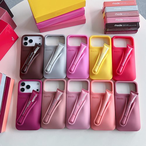 苹果手机壳新款韩系hailey同款适用iPhone17promax防摔保护套苹果16pro纯色简约高级感15/14少女心海莉rhode