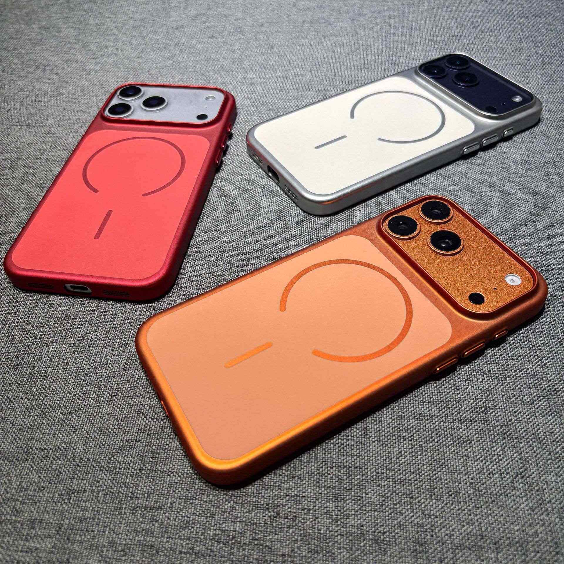 枫森简约磁吸肤感苹果手机壳新款适用iPhone17promax苹果16pro纯色15高级感女简约13/14大孔防摔保护套12情侣