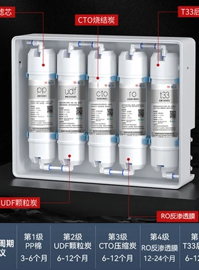 净水器滤芯通用韩式快接一体五级超滤机纯水机套装滤芯反渗透