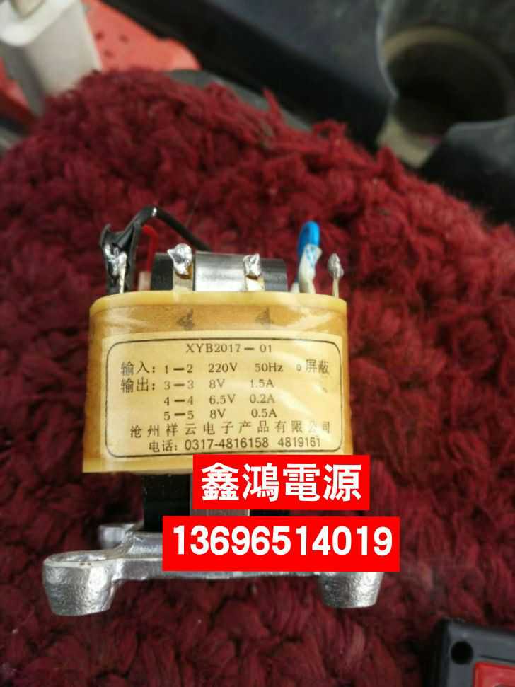 沧州祥云电子产品有限公司 XYB2017-01 220V转双8V6.5V纯铜可定做
