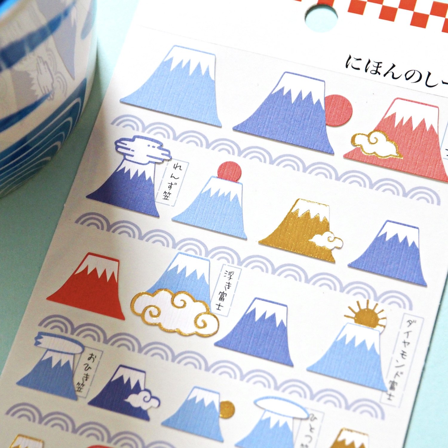 日本富士山创意贴纸画