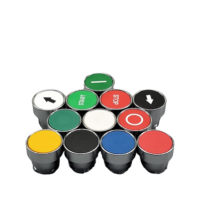 XB2平头金属复位按钮开关头部配件ZB2-BA1C 2C 3C 4C 5C 6C