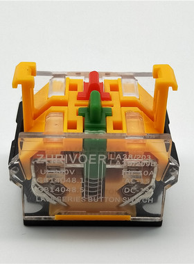 1个按钮开关触点底座1开1闭2常开瑞沃尔ZHRIVOER LA38/LA39-11BN