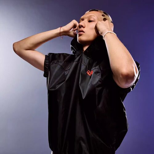 ROCKSTA “GHETTO SOLIDER”系列春夏黑色连帽短袖拳击上衣T恤