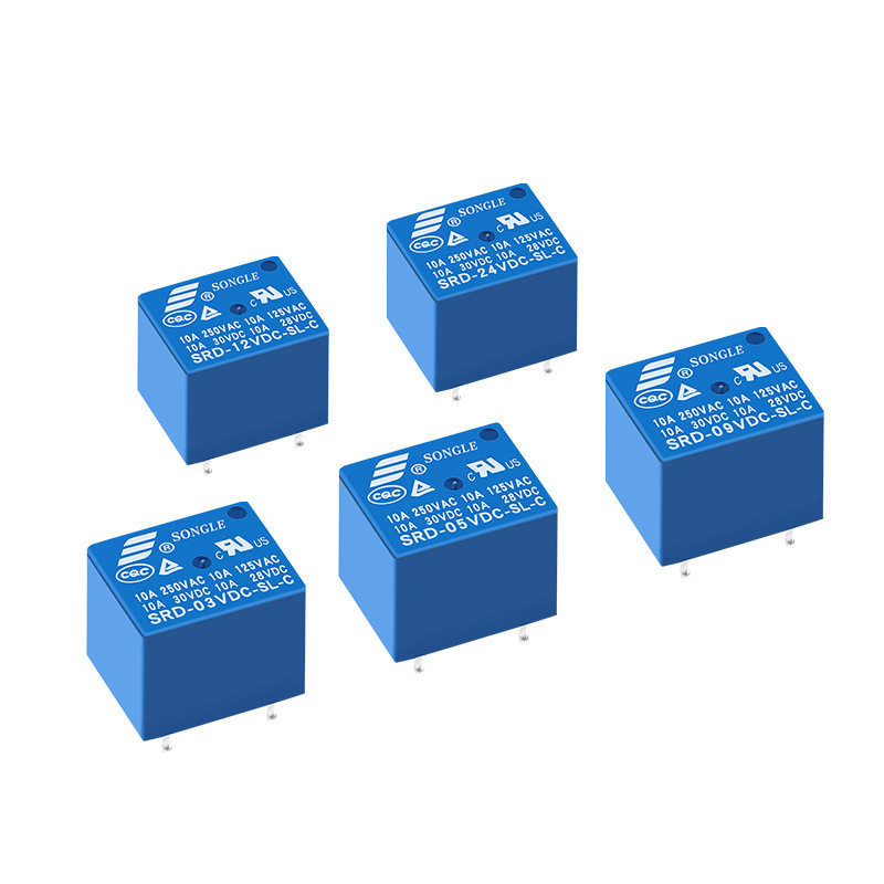 松乐继电器 SRD-5VDC-SL-C 4脚 5脚 5伏 12V原装/国产09 12 24 48图片