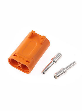 Amass艾迈斯LCB30大电流插头压线式电调锂电池充电连接器紫铜35A