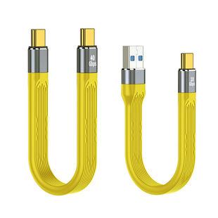雷电3Type C公对公数据线USB4.0Gen2全功能40G硬盘短线PD快充100W