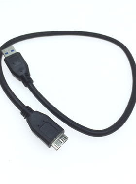 高速USB3.0转MicroB适用希捷三星note3s5工业相机移动硬盘连接线A