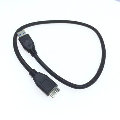 高速USB3.0转MicroB适用希捷三星note3s5工业相机移动硬盘连接线A