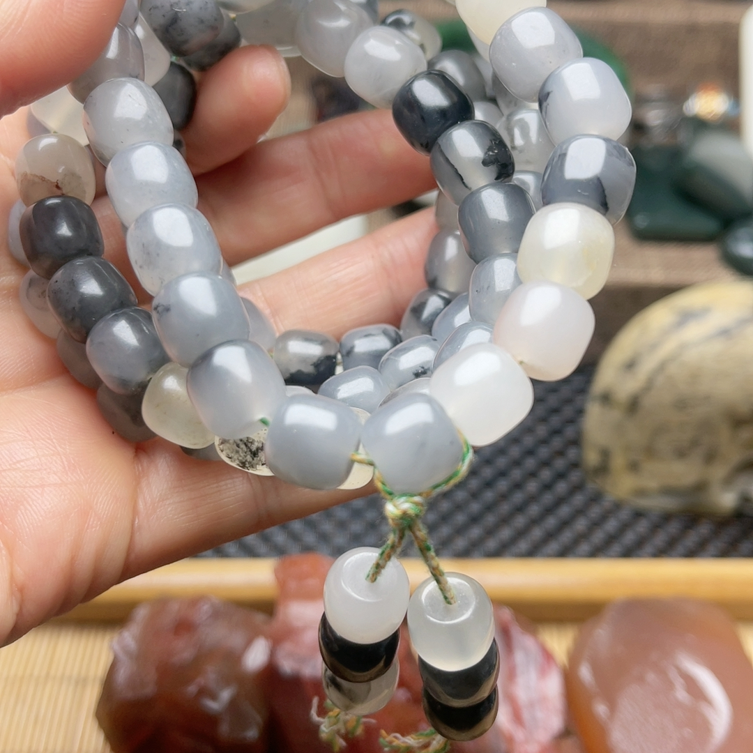 38新疆青花老型珠