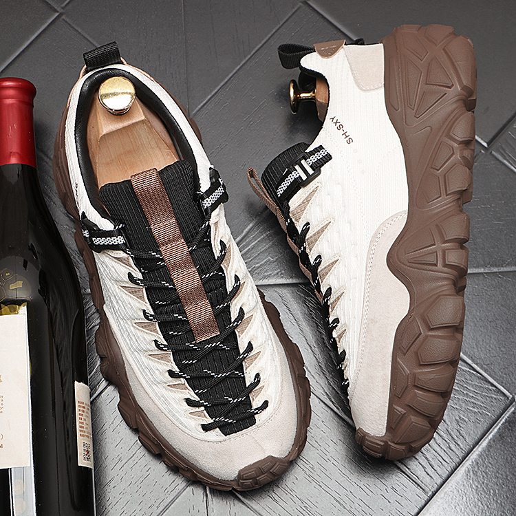 2025新款山系轻户外老爹鞋耐磨防滑运动鞋个性男士百搭登山鞋沙丘