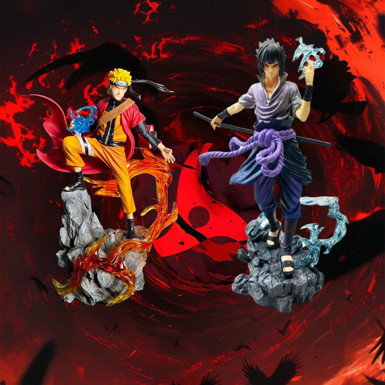 火影系列爆款小号十年鸣人佐助高