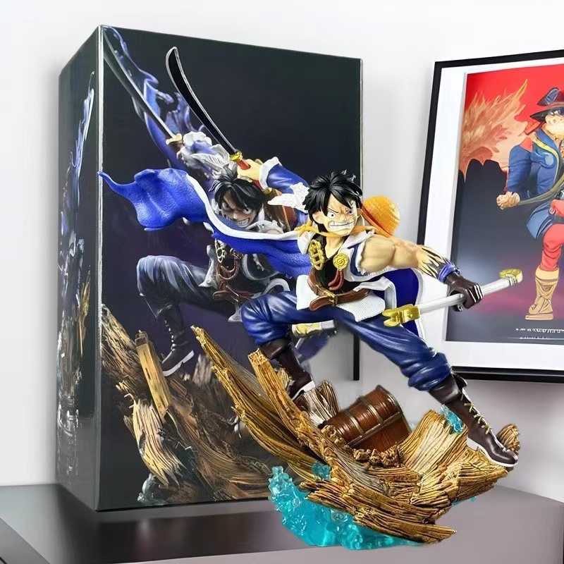 海贼王GK草帽军团战斗形态雕像摆