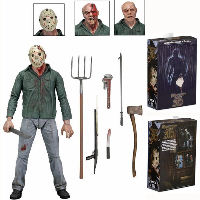 NECA 黑色星期五 第三部JASON 豪华版手办