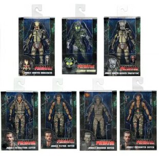 NECA 铁血战士30周年P1元祖 阿诺 达奇上校 丛林猎手恶魔手办