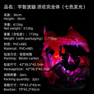 七色渐变发光 火影 写轮眼 须佐能乎完全体 手办 宇智波鼬