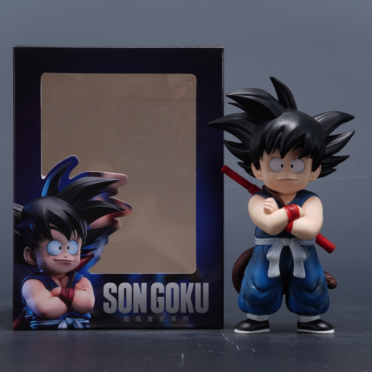 七龙珠背棍小悟空潮玩周边车载雕