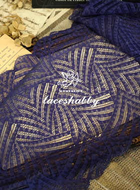 法国国宝级古法列维斯蕾丝leaves lace手工DIY高定蕾丝花边-074