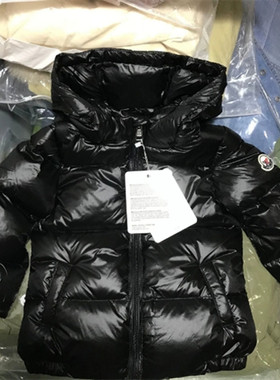 蒙口炜短款女童羽绒服宝宝加厚黑色鸭绒韩版白男童冬季连帽儿童小