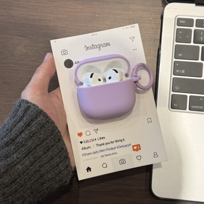 芋泥紫适用苹果airpods4代/降噪保护套