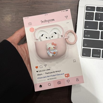 可爱立体卡通适用于苹果airpods4代保护套AirPodspro2代硅胶软盒airpodspro3代耳机套连体防摔新款连体1/2壳