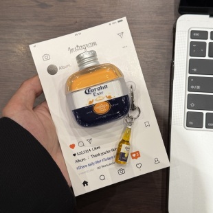 一瓶立体威士忌适用airpodspro2保护套airpodspro3耳机壳airpods4保护壳airpods3耳机套苹果1/2代耳机保护套
