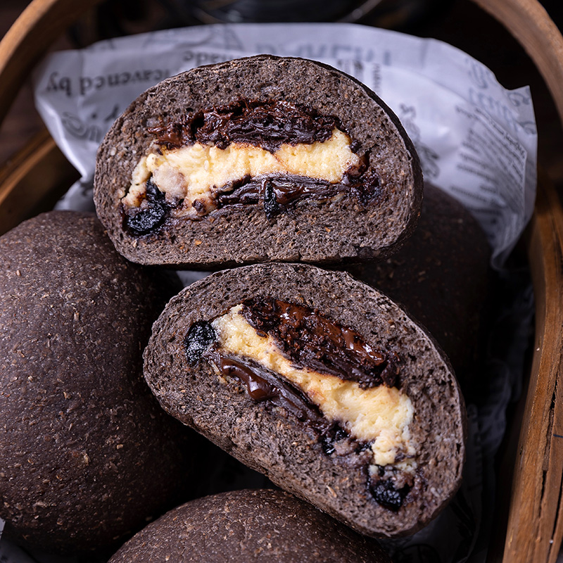 醇苦蓝莓干奶酪欧包   蓝莓颗粒全麦欧包纯手工早餐代餐欧包健康