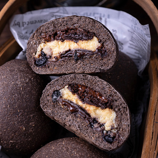 醇苦蓝莓干奶酪欧包 蓝莓颗粒全麦欧包纯手工早餐代餐欧包健康