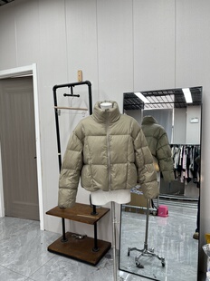 高品质立领奶咖色羽绒服保暖时尚百搭厚实洋气韩版款