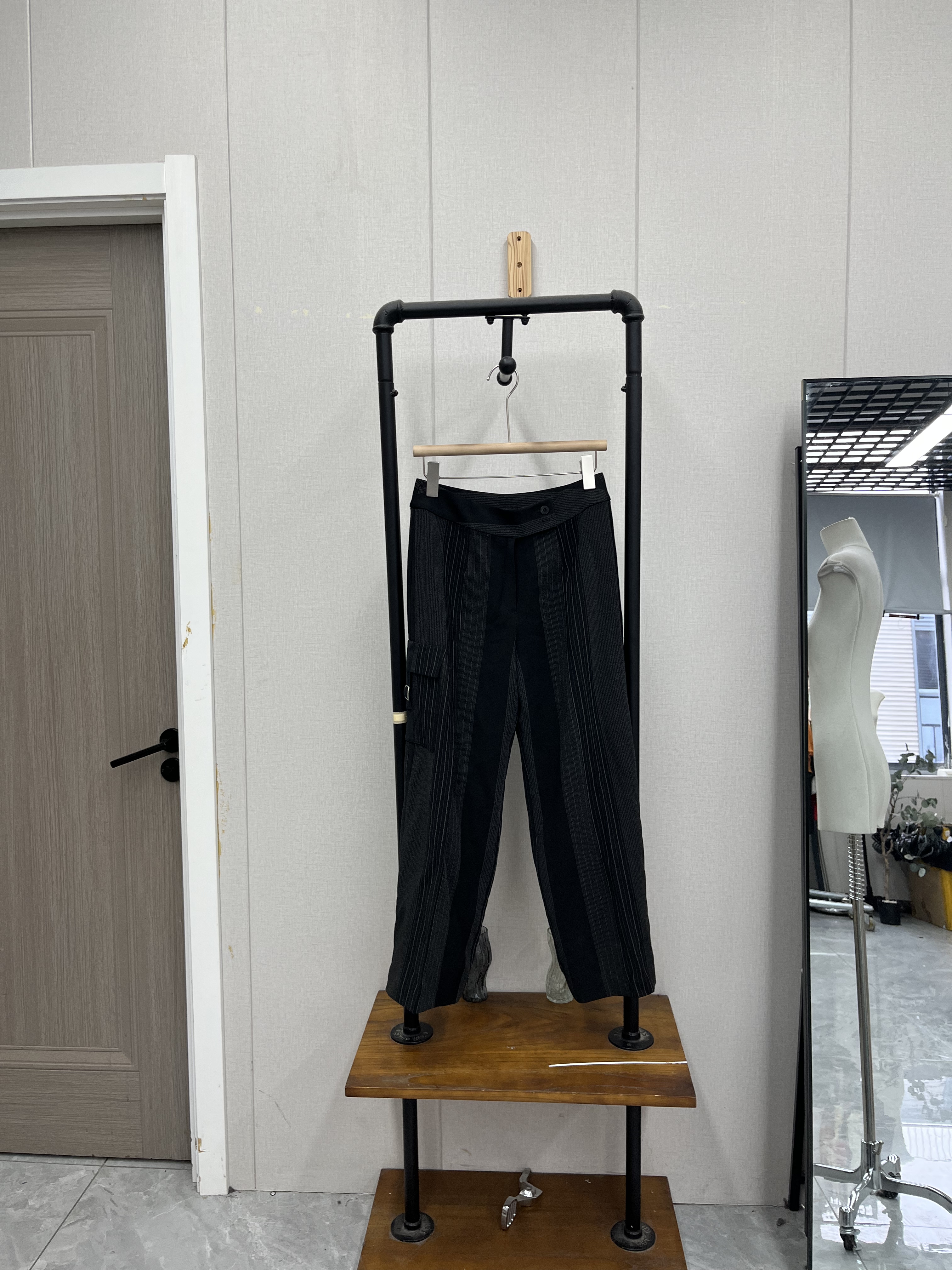 复古春夏款七分裤宽松阔腿工装裤百搭雪纺舒适款