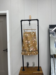 款 复古碎花裙摆花边设计半身裙春夏款 气质通勤减龄时尚