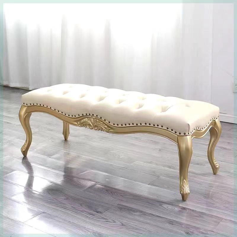 美式轻奢风沙发椅客厅卧室单人位休闲椅法式复古实木布艺老虎凳