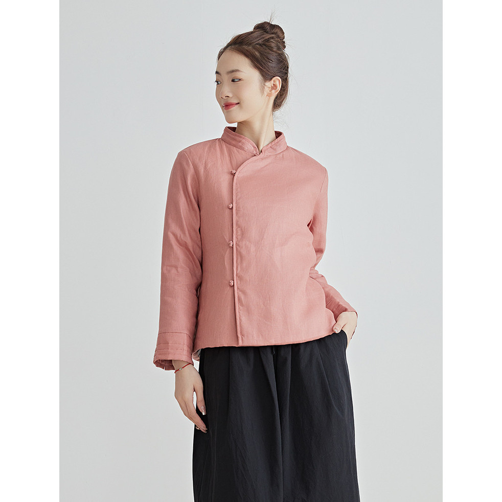 中式复古棉衣女短款棉袄亚麻唐装婵意中国风夹棉冬季茶服女,女装/女士精品,棉衣/棉服,淘宝优惠券,粉丝福利购,淘宝优惠卷