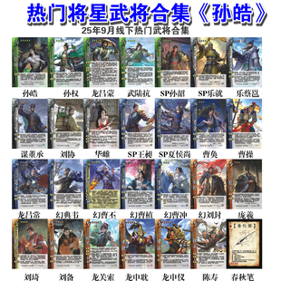 三国武将杀线下版陈寿龙关索申耽申仪孙皓董承幻典韦曹冲谋武陆抗